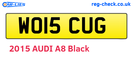 WO15CUG are the vehicle registration plates.