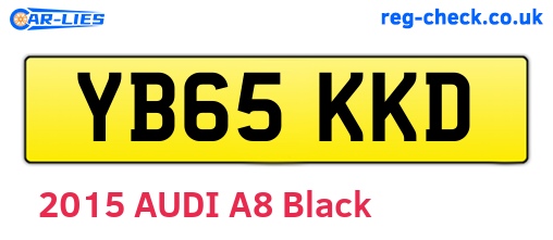 YB65KKD are the vehicle registration plates.