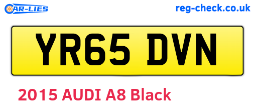 YR65DVN are the vehicle registration plates.