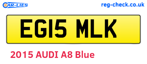 EG15MLK are the vehicle registration plates.