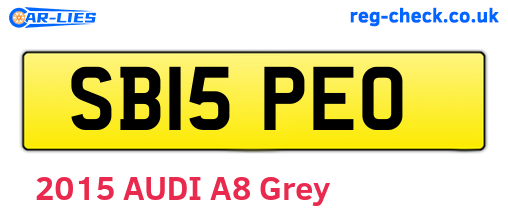 SB15PEO are the vehicle registration plates.