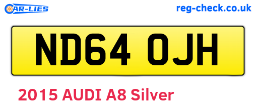 ND64OJH are the vehicle registration plates.