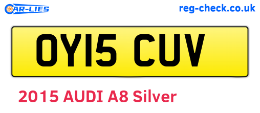 OY15CUV are the vehicle registration plates.