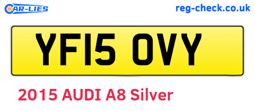 YF15OVY are the vehicle registration plates.