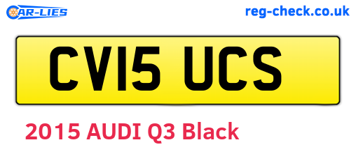 CV15UCS are the vehicle registration plates.