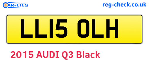LL15OLH are the vehicle registration plates.