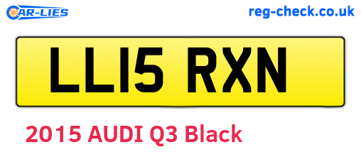 LL15RXN are the vehicle registration plates.