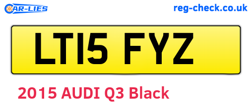 LT15FYZ are the vehicle registration plates.
