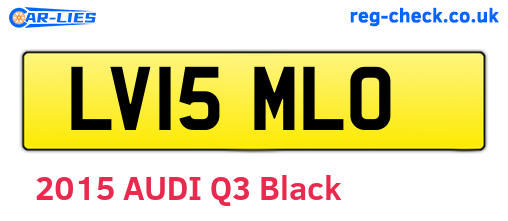 LV15MLO are the vehicle registration plates.