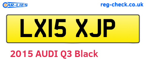 LX15XJP are the vehicle registration plates.
