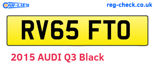 RV65FTO are the vehicle registration plates.