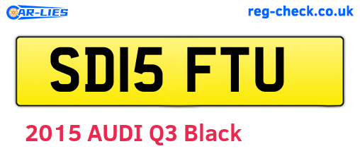 SD15FTU are the vehicle registration plates.