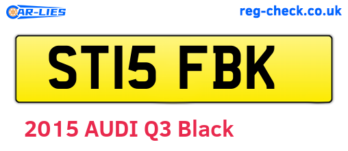ST15FBK are the vehicle registration plates.