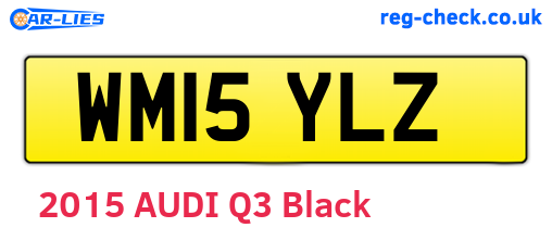 WM15YLZ are the vehicle registration plates.