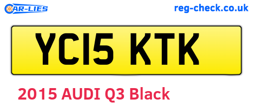 YC15KTK are the vehicle registration plates.