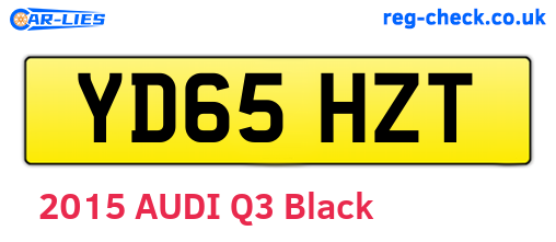 YD65HZT are the vehicle registration plates.