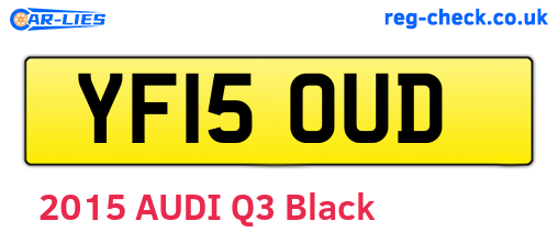 YF15OUD are the vehicle registration plates.