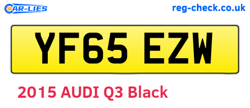 YF65EZW are the vehicle registration plates.