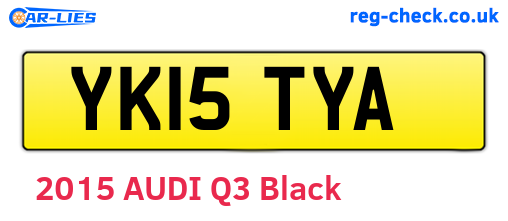 YK15TYA are the vehicle registration plates.