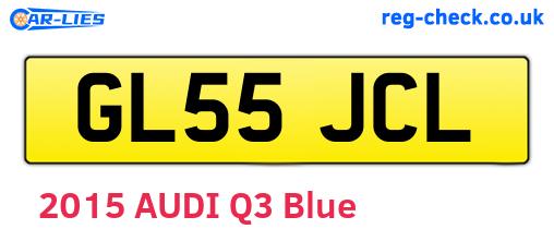 GL55JCL are the vehicle registration plates.