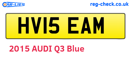 HV15EAM are the vehicle registration plates.