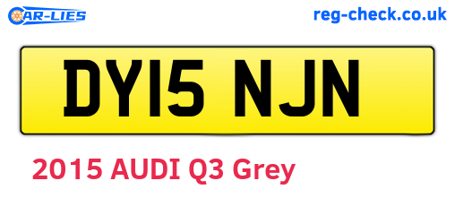 DY15NJN are the vehicle registration plates.