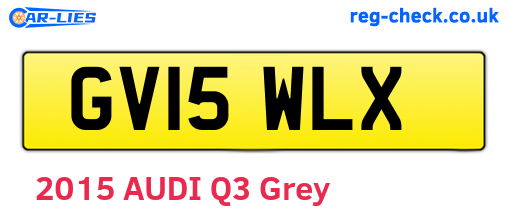 GV15WLX are the vehicle registration plates.