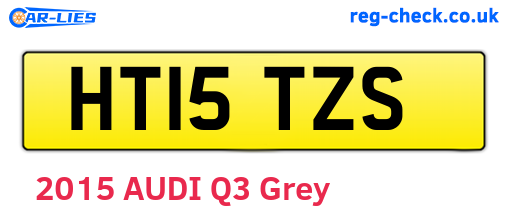 HT15TZS are the vehicle registration plates.