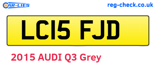 LC15FJD are the vehicle registration plates.