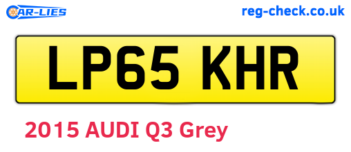 LP65KHR are the vehicle registration plates.