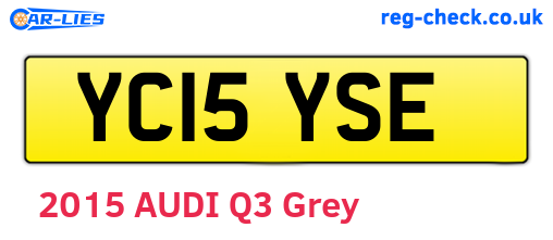 YC15YSE are the vehicle registration plates.
