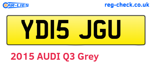 YD15JGU are the vehicle registration plates.