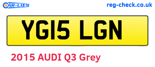 YG15LGN are the vehicle registration plates.