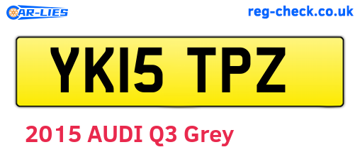 YK15TPZ are the vehicle registration plates.