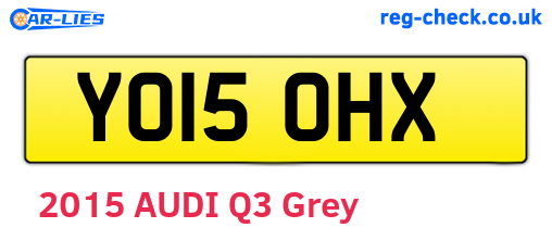 YO15OHX are the vehicle registration plates.
