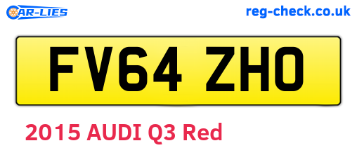 FV64ZHO are the vehicle registration plates.