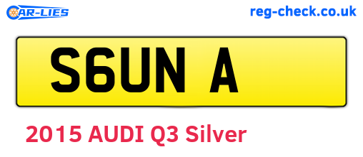 S6UNA are the vehicle registration plates.