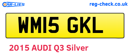 WM15GKL are the vehicle registration plates.
