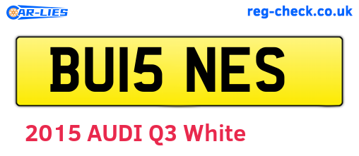 BU15NES are the vehicle registration plates.