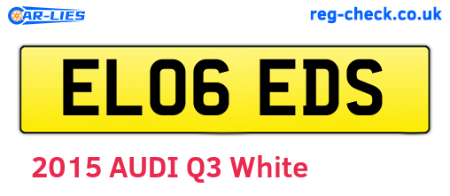 EL06EDS are the vehicle registration plates.