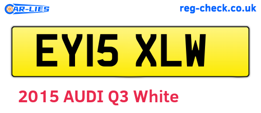EY15XLW are the vehicle registration plates.