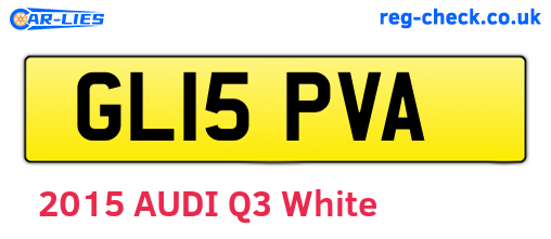 GL15PVA are the vehicle registration plates.