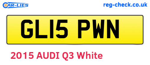 GL15PWN are the vehicle registration plates.
