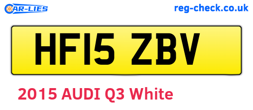 HF15ZBV are the vehicle registration plates.