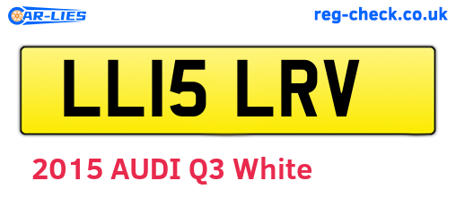 LL15LRV are the vehicle registration plates.