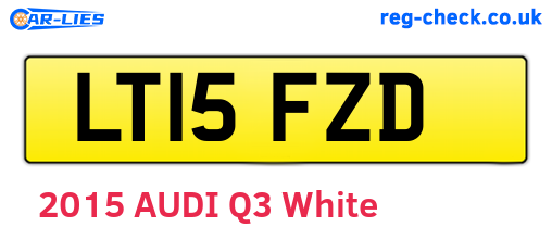 LT15FZD are the vehicle registration plates.