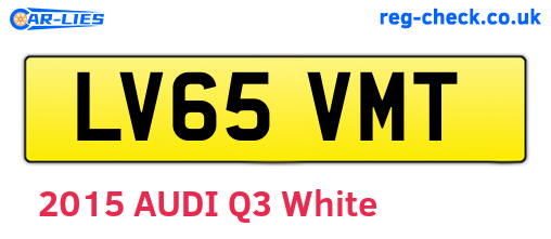 LV65VMT are the vehicle registration plates.