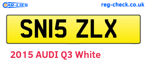 SN15ZLX are the vehicle registration plates.
