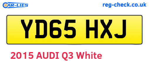 YD65HXJ are the vehicle registration plates.