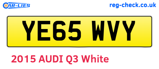 YE65WVY are the vehicle registration plates.
